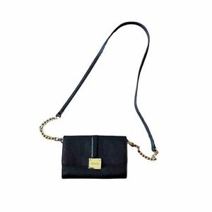 Bebe Black Gold City Bag Convertible Clutch